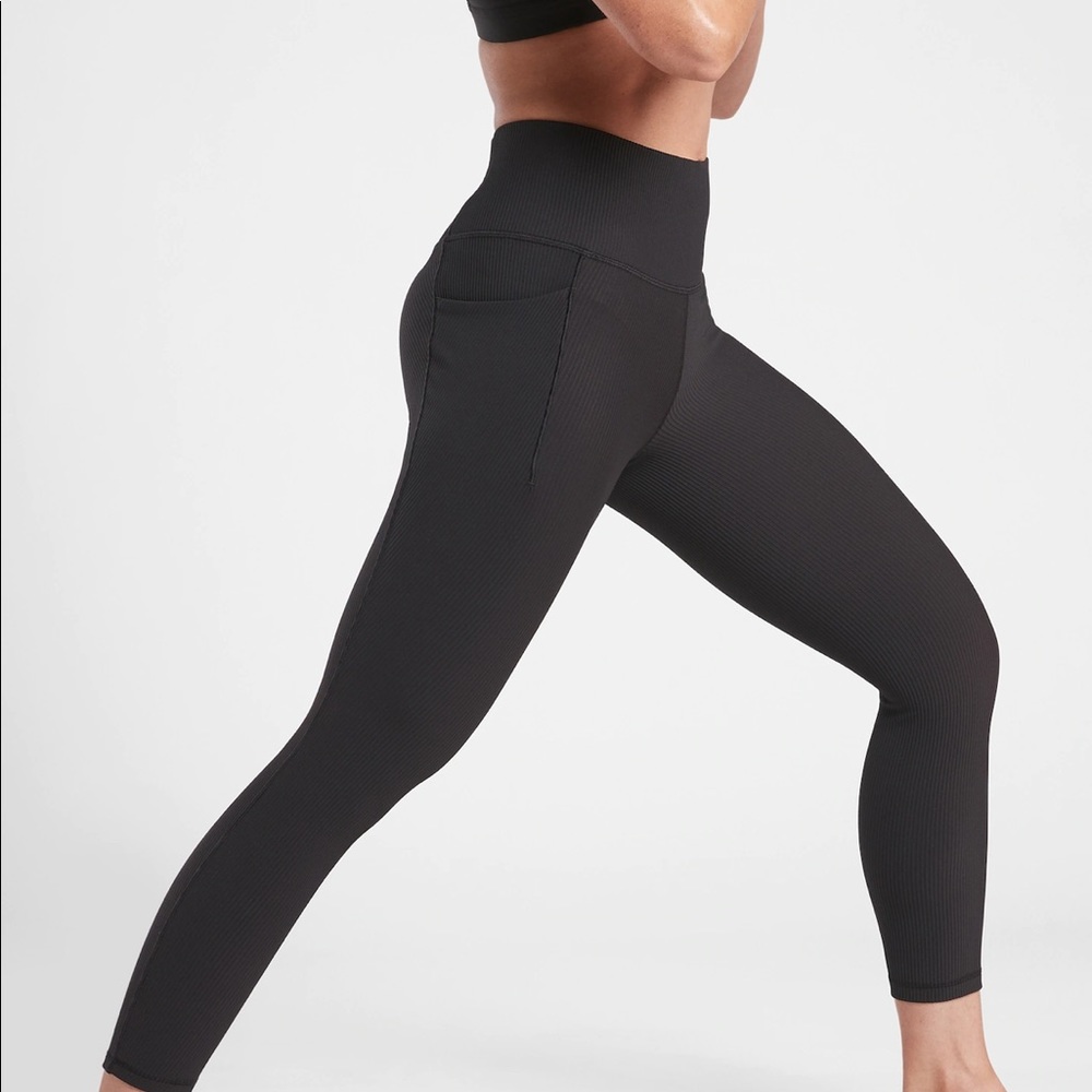 Athleta Salutation Stash Pocket II Rib 7/8 Tight